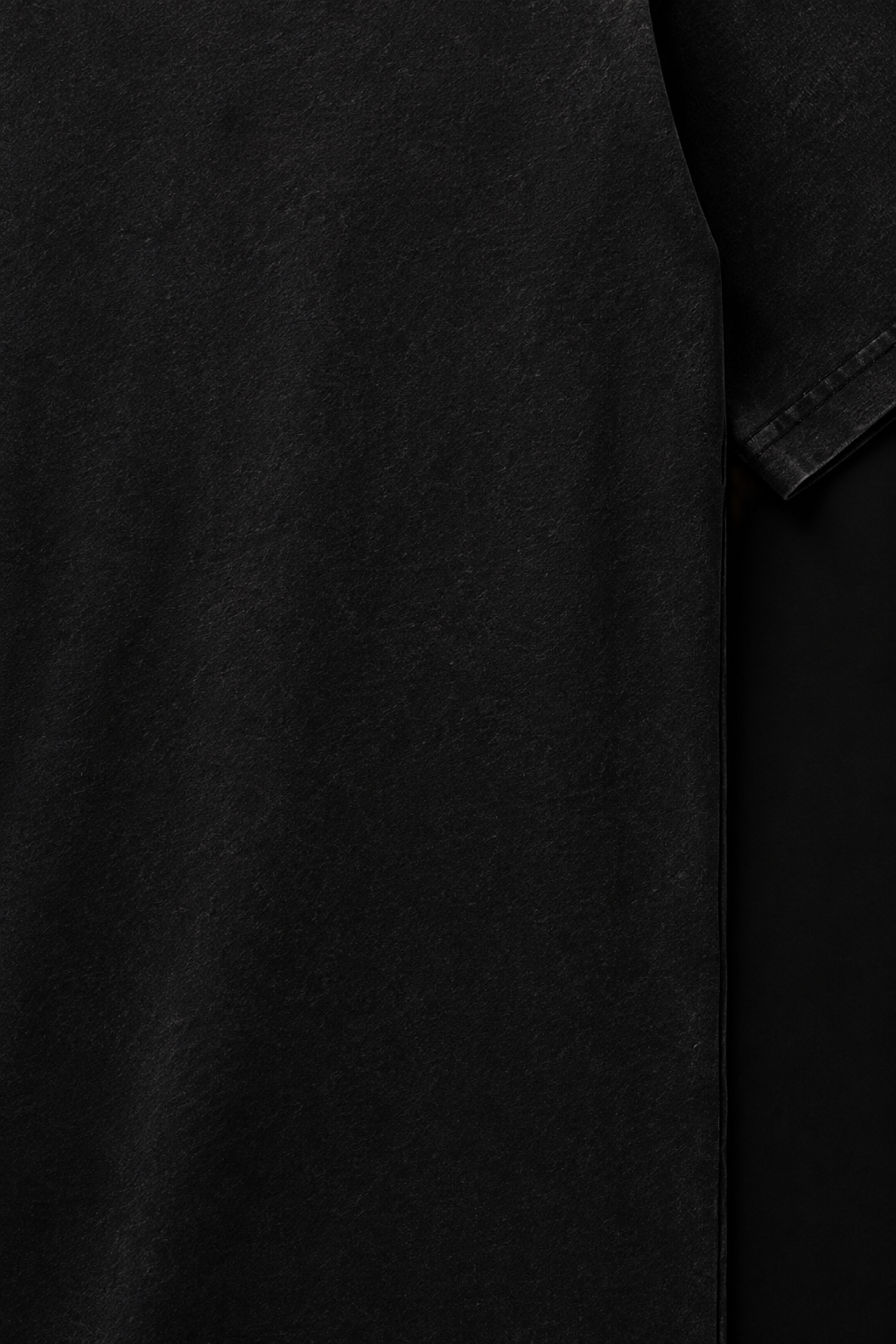 Macro detail of the 280 GSM Stone Black fabric